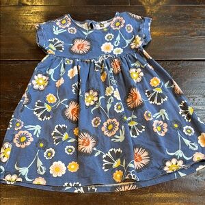 Floral Blue Kids Dress